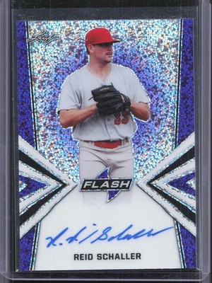 2020 Leaf Flash #BA-RS1 Reid Schaller Flashback Base Auto Purple #/25