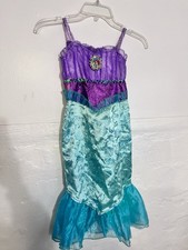 Disney Princess Ariel Dress Costume Dress Up Size 4-6x Sparkle Disneyland Vacay