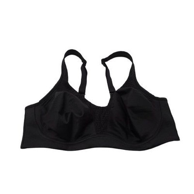 Playtex 18 Hour Bounce Control Convertible Wireless Bra Size 36C Black 4699