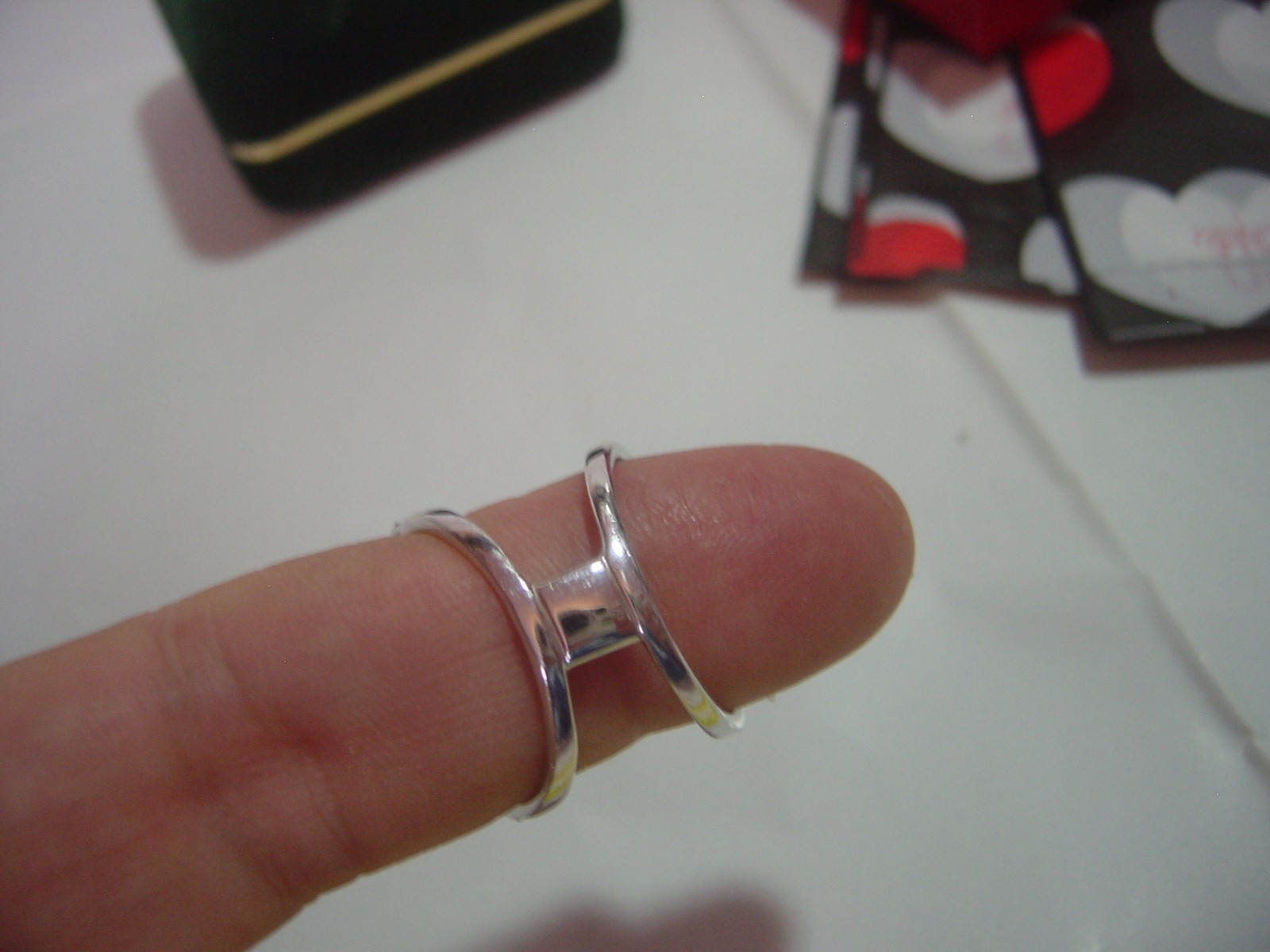 exquisite-solid silver large ornate black sparkli… - image 7