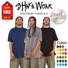 Shaka Wear Mens USA Cotton Crew Neck Short Sleeve Garment-Dyed T-Shirt SHGD