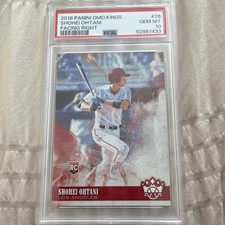 Panini 2018 Diamond Kings Shohei Ohtani #76 Rookie Angels Batting Follow Throug…