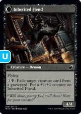 MTG Heirloom Mirror/Inherited Fiend Midnight Hunt Uncommon Artifact/Creature NM