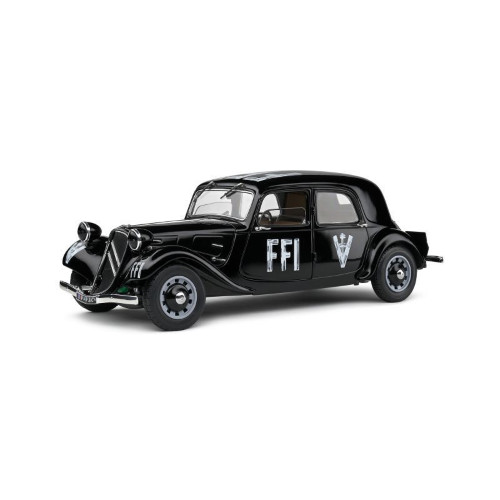 Citroen Traction 7 Ffi 1944 Black 1:18 Solido Forze Dell'ordine -D- Neues Modell-image
