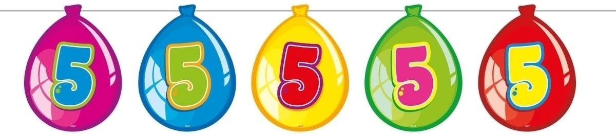 Folat - 5th Birthday Balloon Garland - Multicolor - 10 Meters 3290₽