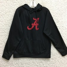 Alabama Crimson Tide Colosseum Hoodie Medium Adult Black Pullover Sweatshirt Men