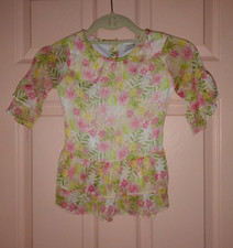 Forever Me Floral Size 5 Polyester Blouse