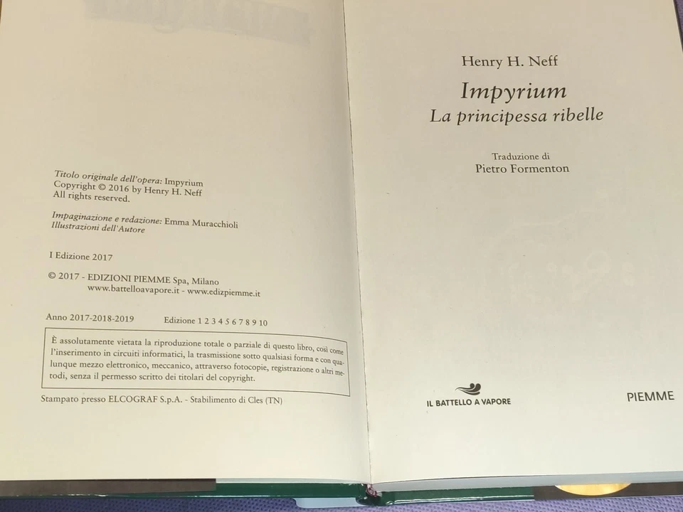 Impyrium La Principessa Ribelle Neff Prima Edizione Fantasy No Harry Potter - Immagine 4 di 4