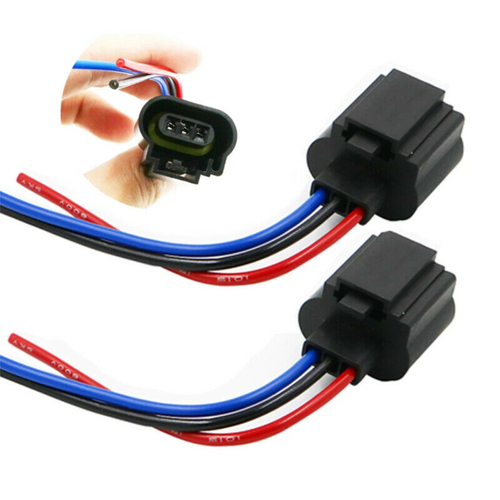 H13 9008 Female Socket Headlight Socket LED Plug Wire Harness Adapter Connector - Picture 2 of 12