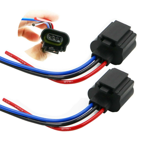 H13 9008 Female Socket Headlight Socket LED Plug Wire Harness Adapter Connector - Foto 1 di 12