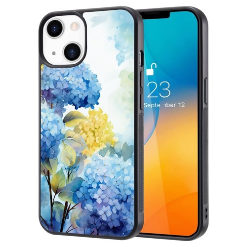 For iPhone SE XS XR Max 5 6 7 8 Plus Fitted Case Skin vibrant hydrangeas rainbow - Picture 7 of 25