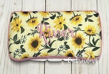 Personalized Travel Wipe Case Baby Shower Gifts Nursery Boho Yellow Sunflowers