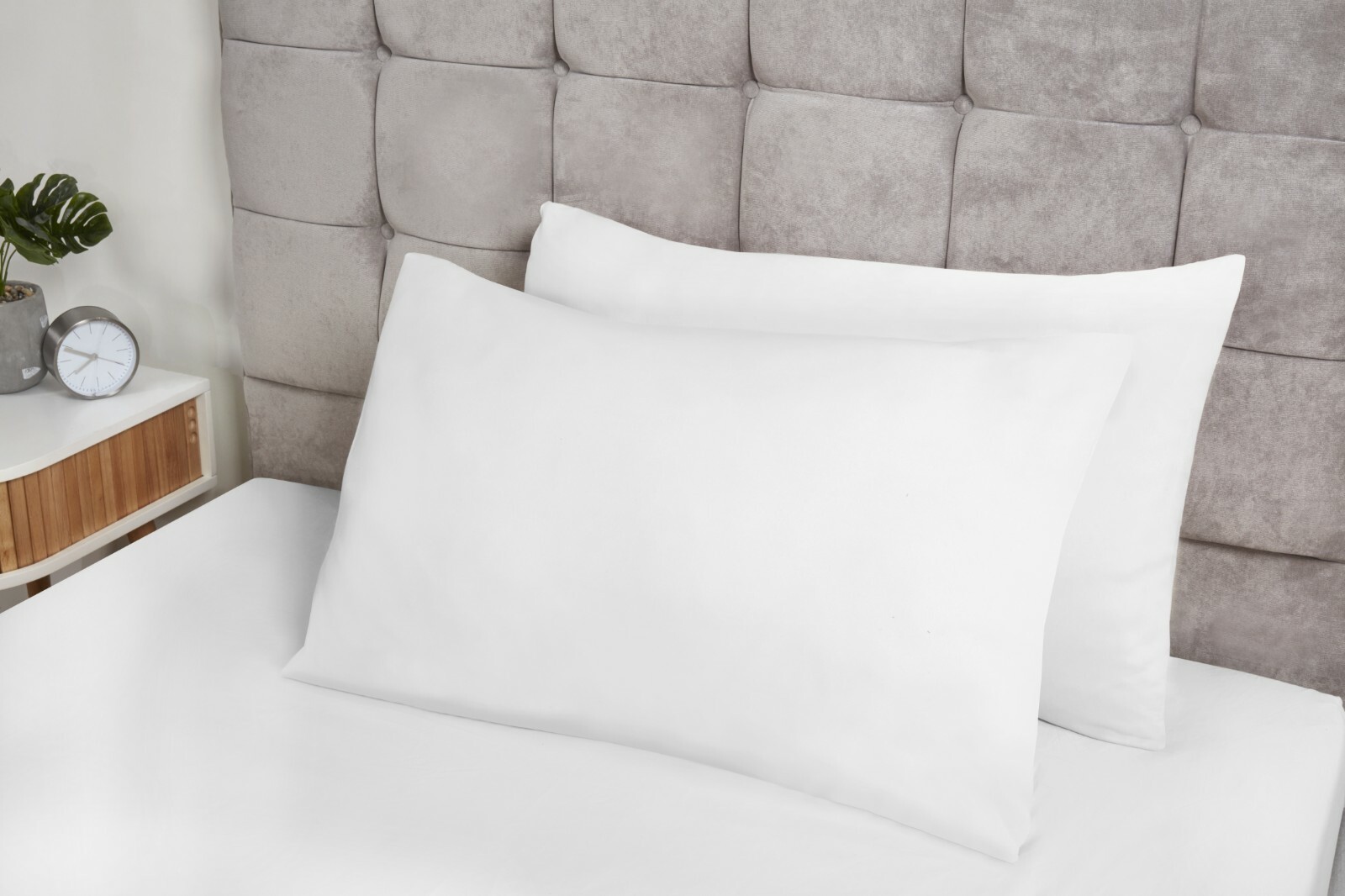 Percale Extra Large Pillow Case Pair 22 x 31/White Pillowcases