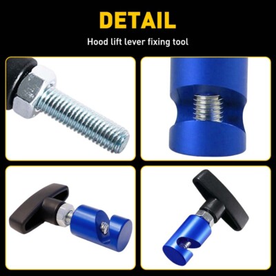 Aluminium Lift Ondersteuning Klem Prop Strut Stopper Tool voor Auto Kap Kofferbak Klem Kap Strut Houder Kofferbak Ondersteuning Klem voor Auto Kofferbak