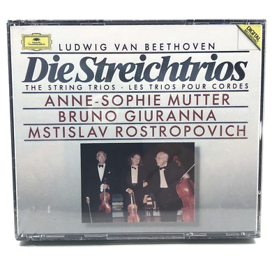 Beethoven Die Streichtrios Anne-sophie Mutter Bruno Giuranna Rostropovich New CD