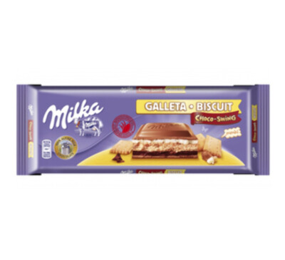 Milka Chocolate Bars | 12X Milka Choco Swing Biscuit  XL Bar