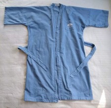 Oriental Hotel Bath Robe Bangkok Thailand Vintage Adult Knee Length Blue
