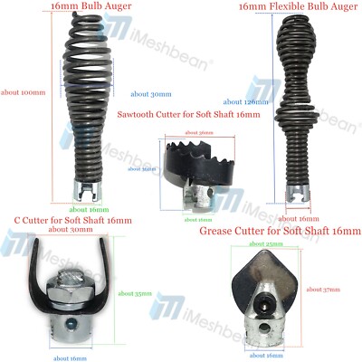 Pro-Graad 2" Flow Fixer Drain Cleaner Plubing Snake Cutter Head For 2 - View #6