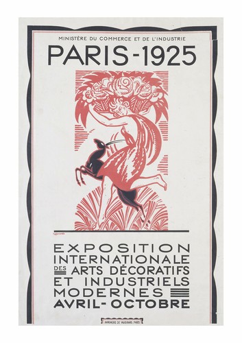 The 1925 Parigi Esposizione Poster Arte Murale Stampa - Picture 4 of 12