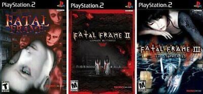Fatal Frame: Complete Collection - I II III Playstation 2 Fatal Frame: Complete Collection - I II III Playstation 2