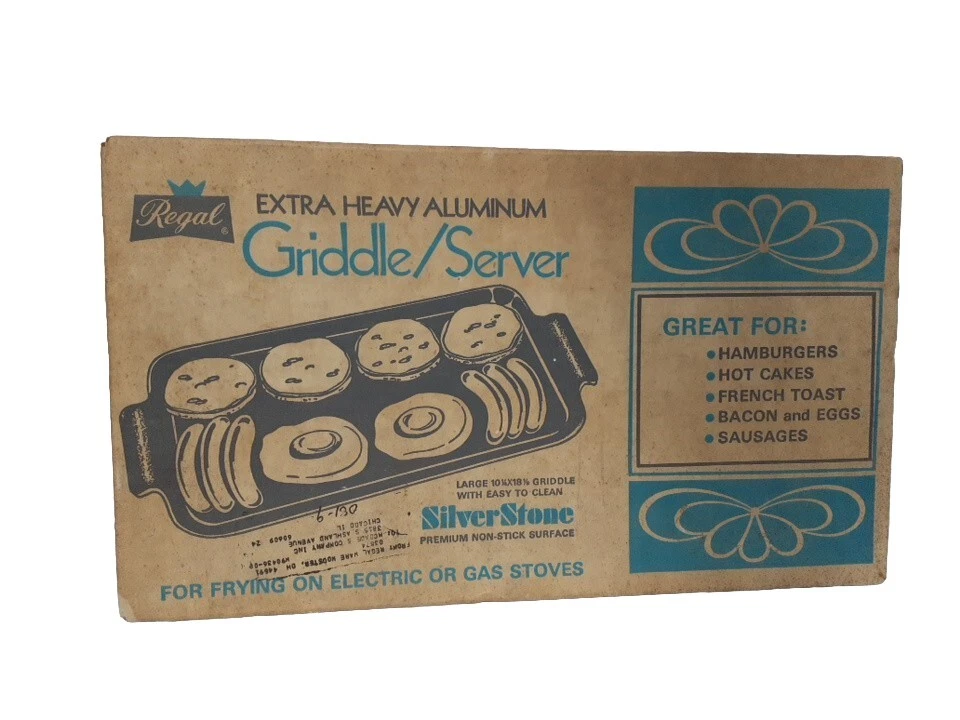 NEW VTG Regal Square Griddle / Sever 18" Aluminum w/ DuPont Silverstone Surface