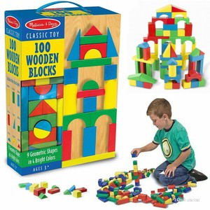 Wooden Blocks Toy Set Classic Building 