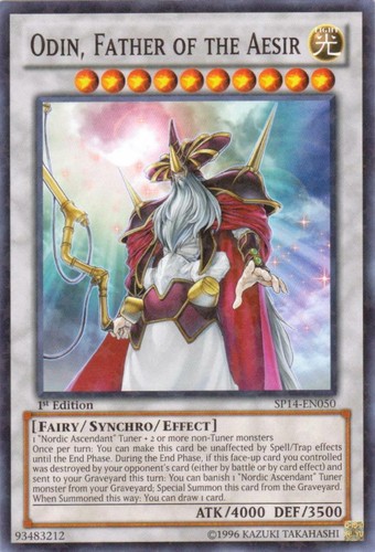 Odin, Father of the Aesir [Starfoil] SP14-EN050 YuGiOh Star Pack 2014 card