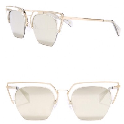 Rag & Bone Cat Eye Sunglasses Clear/Gold 51mm NWT Rag & Bone Women main image 3