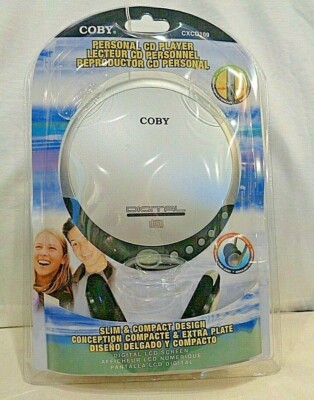 COBY CX-CD109 Personal CD Player  NEW IN BOX  Digital LCD Screen  Silver Compact