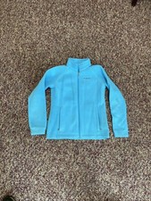 Columbia Light Blue Girls Fleece Jacket Size Large