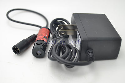 Violet Blue Diode Dot Lasers Module 405nm 200mw 5V w/ EU AC Adapter & Driver In