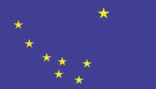 3.5in 2in Alaska State Flag Magnet Bumper Decal Vinyl Car Magnetic Sign Decals