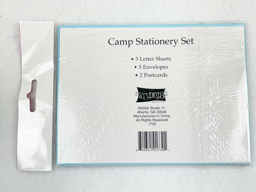 CAMP STATIONARY -FILL IN THE BLANK - 5 LETTER SHEETS, 5 ENVELOPES, 2 POSTCARDS/ - Picture 2 of 2