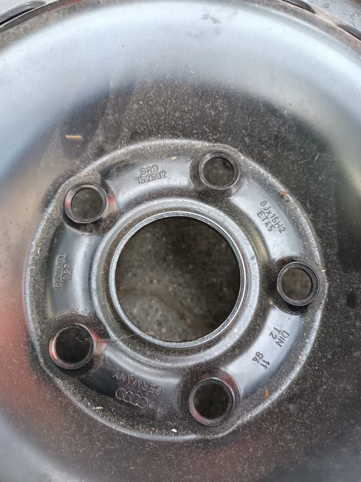 Audi A4 B5 VW Passat 3B B5 Ersatzrad 6Jx15 Stahlfelge 205/60R15 91V 8D0601027 - Bild 2 von 4