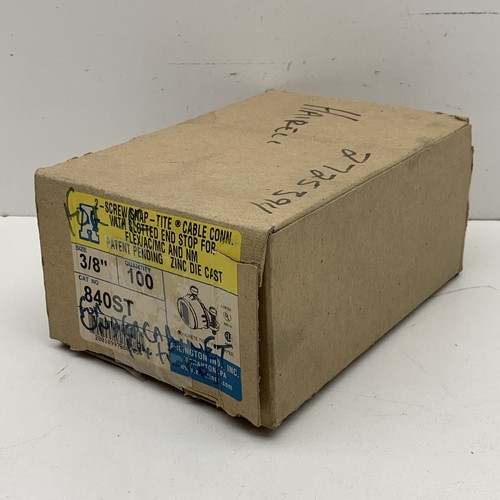 (75pcs) Arlington 840ST 2-Screw SnapTite Cable 3/8" Box Connector Flex NM/MCI/AC - Picture 9 of 10