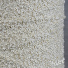 THICK PURE SILK YARN 200g CONE NATURAL WHITE DOUBLE KNITTING WEAVING BOUCLE DK
