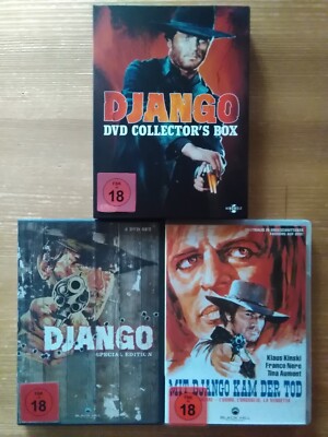 DJANGO ( 1966 -1987 ) Teil 1 - 5 / DVD 1.Auflage 100% UNCUT / FRANCO NERO - KULT