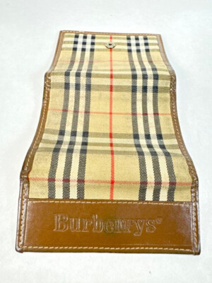 BURBERRY Fold Vintage 1908's Leather Wallet