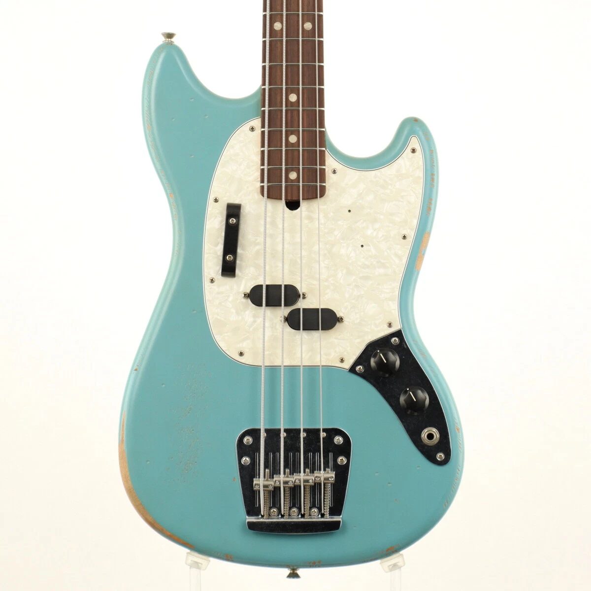 Used Electric Bass Fender JMJ Road Worn Mustang Bass Daphne Blue