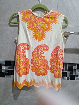 Vintage MR DINO   Tunic   Psychadelic 60s  Size  10