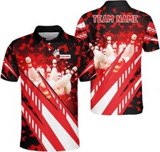Custom Bowling Polo Shirts for Men and Women Personalized Team Name Gift Unisex
