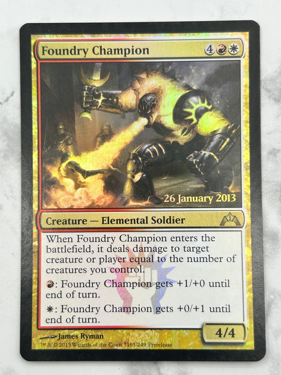 Foundry Champion Gatecrash Pre-Release Dated FOIL Holo - MTG Magic - NM