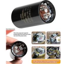 161-193UF 110VAC 50 60Hz Pool Pump Motor Start Capacitor for Hayward 0.75-1.5HP