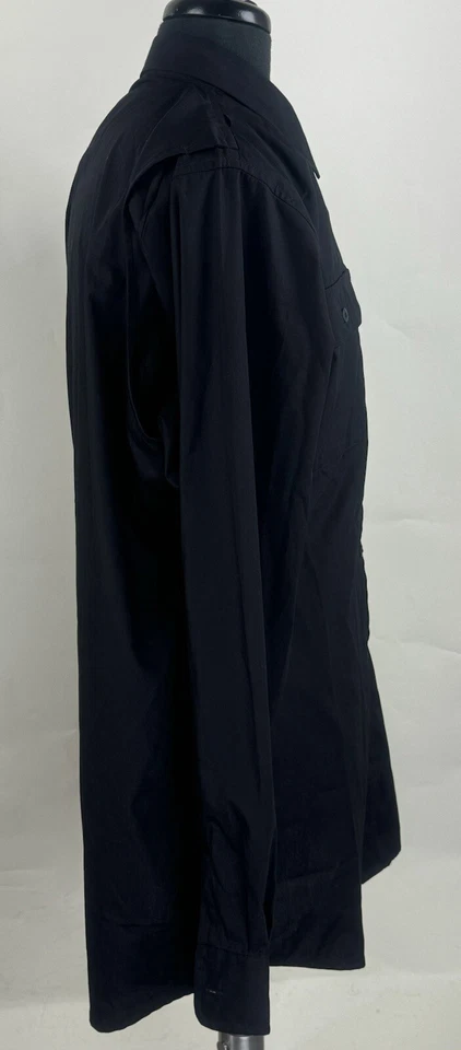 Camisa de Vestir TruSpec Manga Larga Ligera Poliéster/Algodón RipStop | XL-Larga Negra Foto 4 de 4