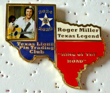 Lions Club Pins - TEXAS LEGEND - ROGER MILLER