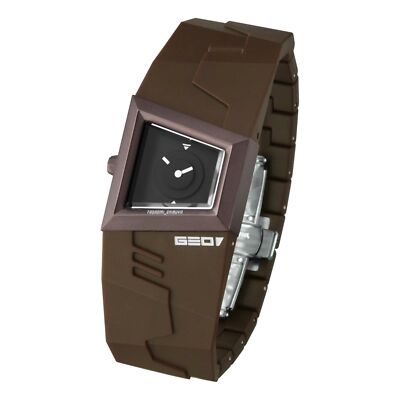 ZERONE Crossover Tadaomi Shibuya ''GEO'' Brown Analogue Watch