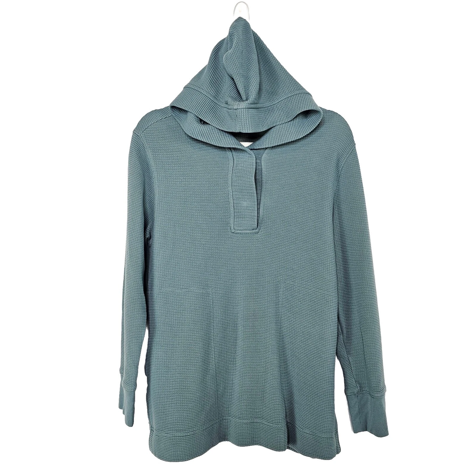Athleta Womens Coaster Luxe Waffle Hoodie Minimalist Gray Womens XS Oversized