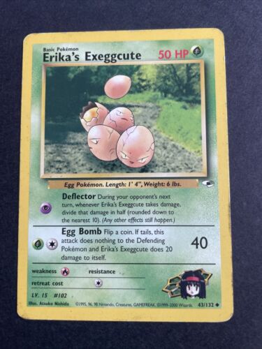 Erika's Exeggcute Gym Heroes 43/132 Pokemon TCG - Picture 1 of 2