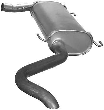 Silencieux arrière Citroën Jumper II pot d'échappement OE 1606619580 en acier galvanisé
