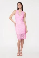 NEW Bardot Size S US 4 Milana Lace Sleeveless Cocktail Sheath Dress Pink NWT